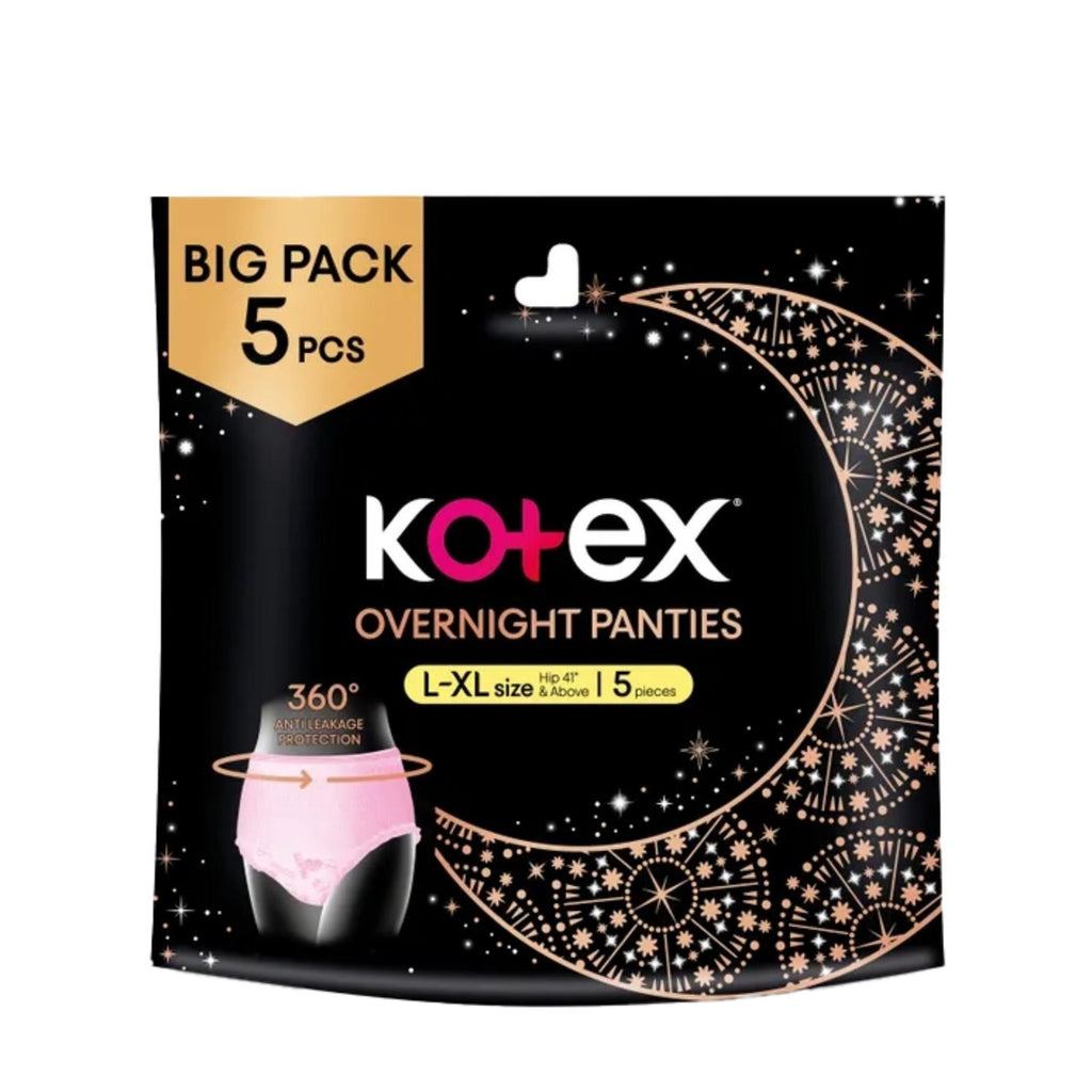 Kotex Overnight Panties L To Xl 5sheets