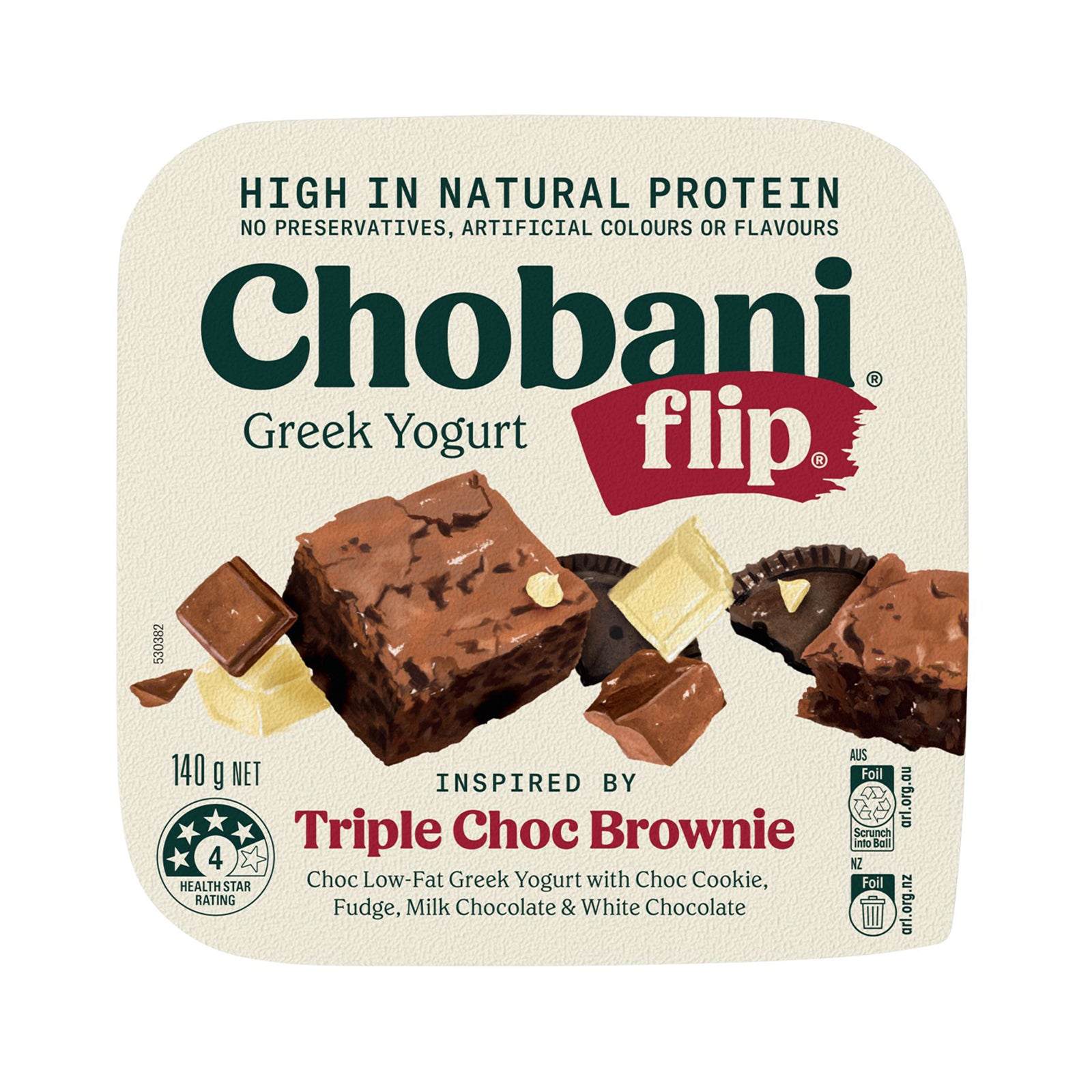 Chobani Flip Triple Chocolate Brownie Yoghurt 140g