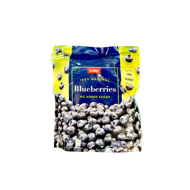 Coles Frozen Fruit Blueberries 500g