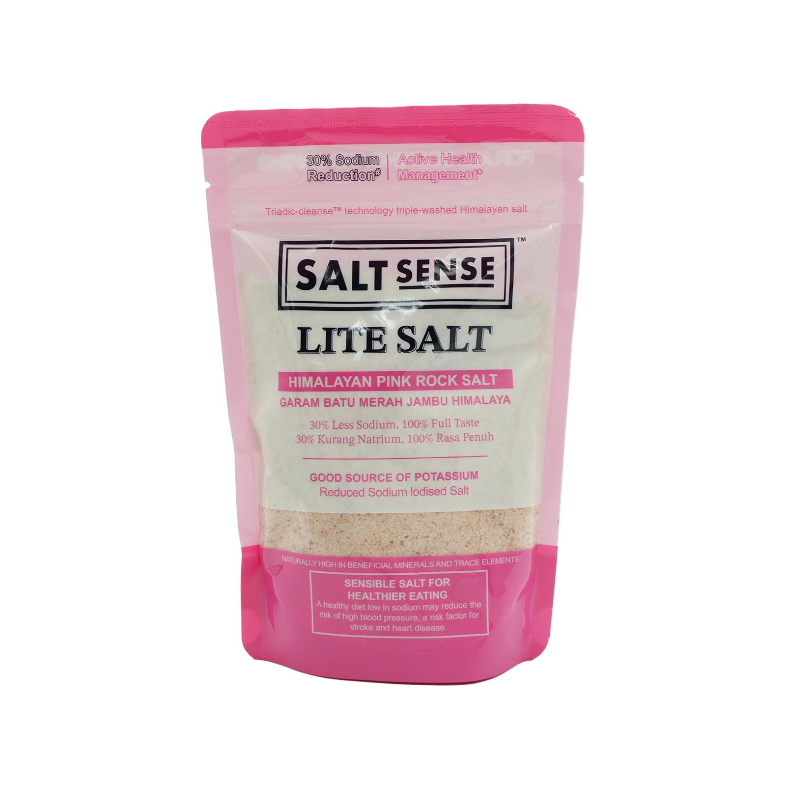 Salt Sense Lite Salt Pink Himalayan Salt 400g