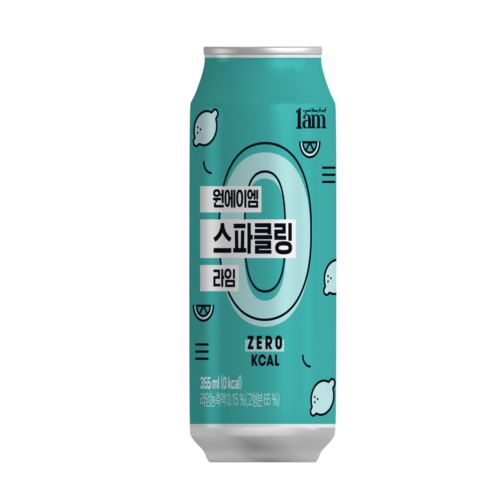 1Am Sparkling Water Lime 355ml