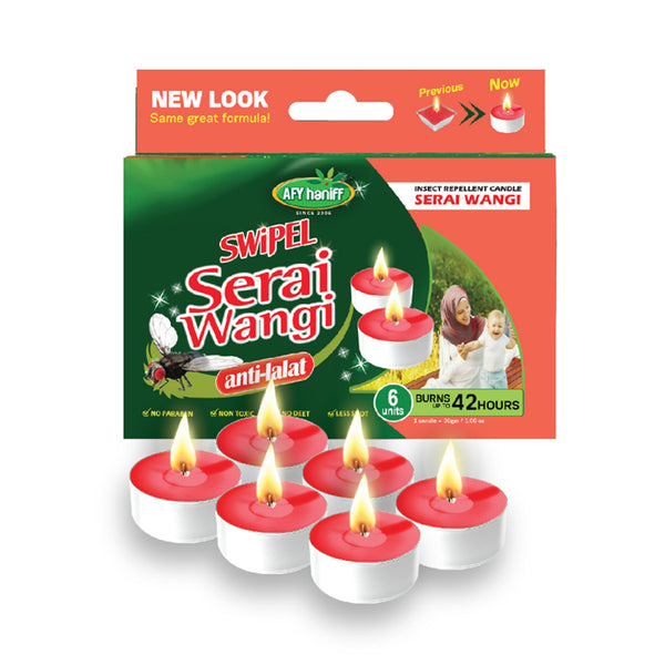 Swipel Lilin Serai Wangi 6 pcs/pack