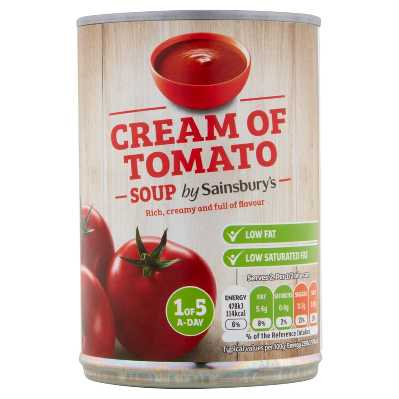 Sainsburys Cream Of Tomato Soup 400g