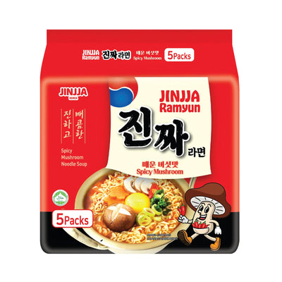Jinjja Ramyun Spicy Mushroom 120g x 5