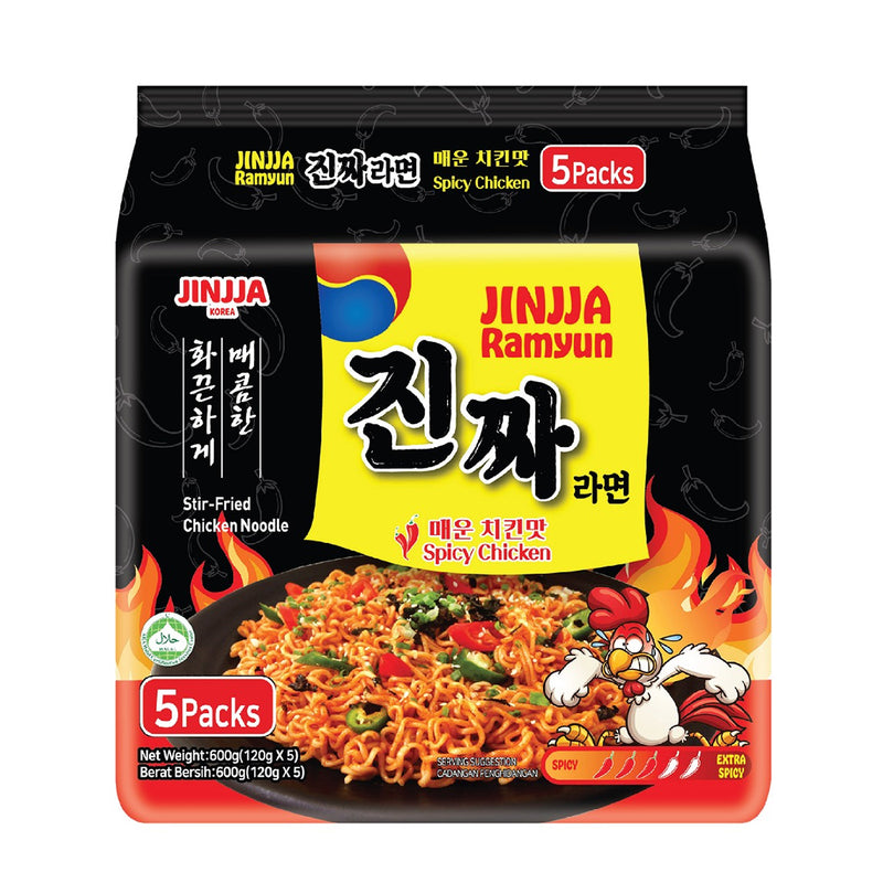 Jinjja Ramyun Spicy Chicken 120g x 5