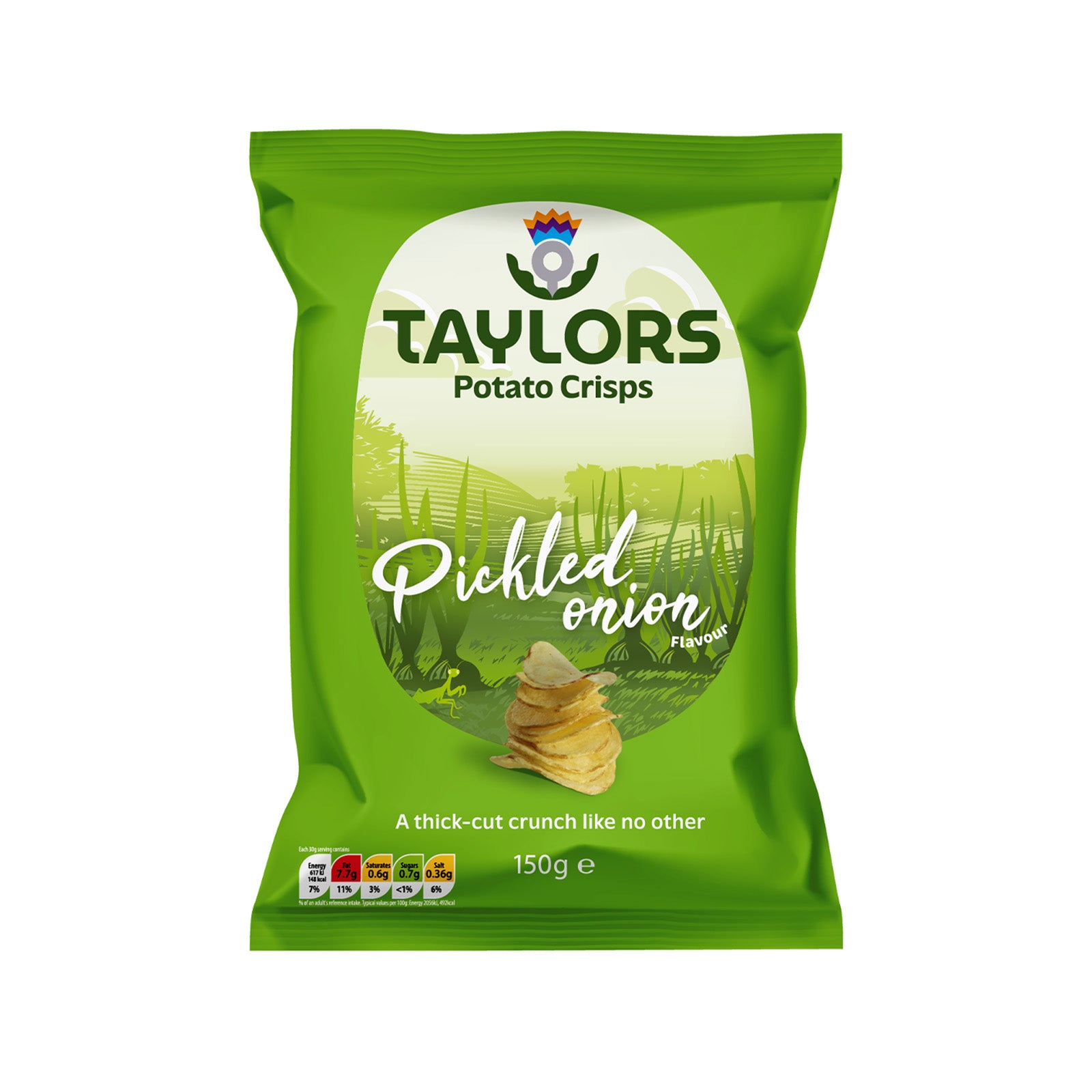 Taylors Pickled Onion Potato Crisps 150g
