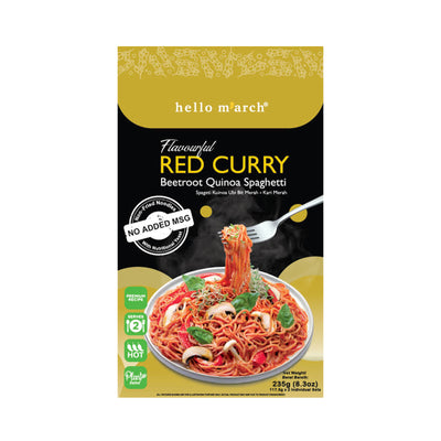 Hello M'arch Red Curry Beetroot Quinoa Spaghetti 235g