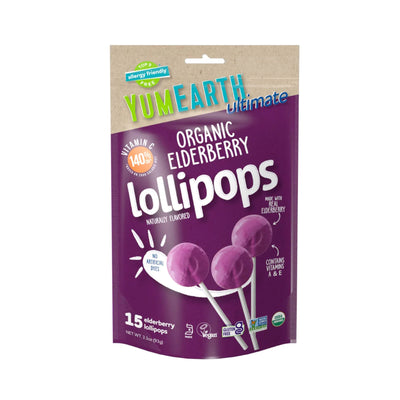 Yumearth Ultimate Organic Elderberry Pops 93g