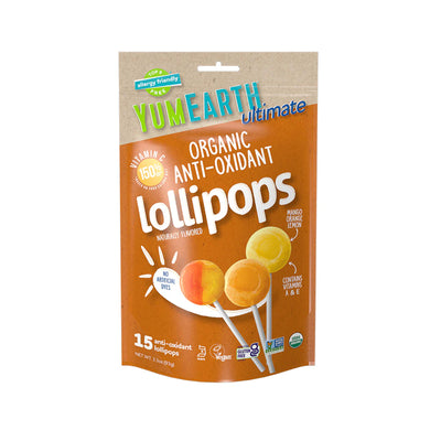 YumEarth Organic Anti-Oxidant Lollipops 93g
