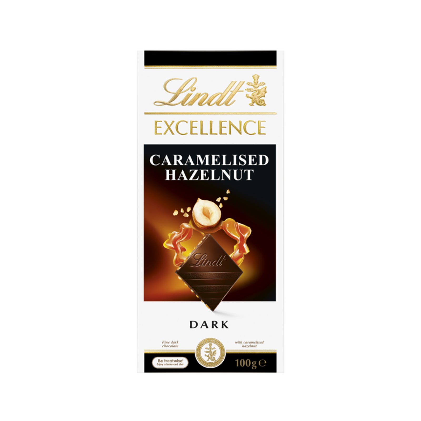 Lindt Excellence Caramelised Hazelnut Chocolate 100g