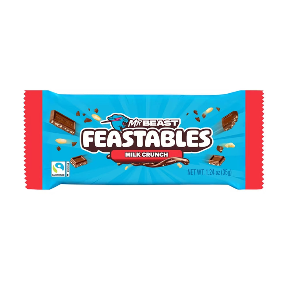 Feastables MrBeast Milk Crunch Chocolate Bar 35g