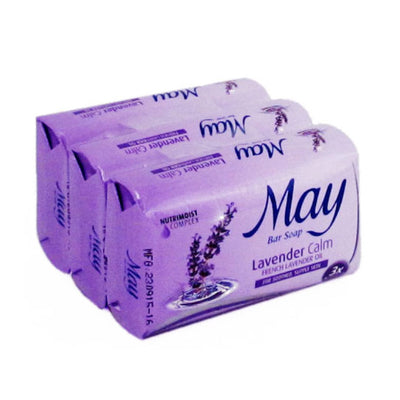 May Lavender Calm Soap 75g x 3