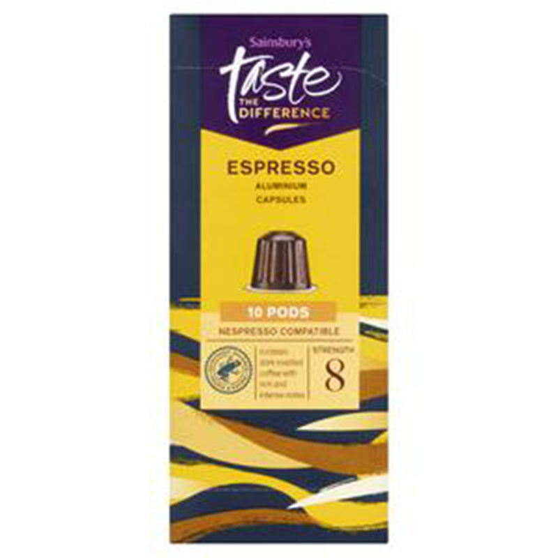 Sainsburys Taste The Difference Espresso Coffee Pods Capsule 52g