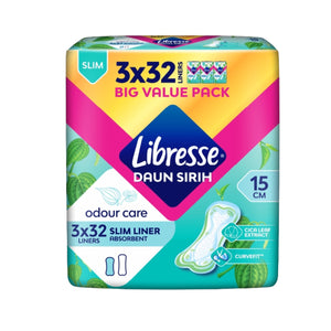 Libresse Odor Care Slim Pantyliners 15cm 32pcs x 3