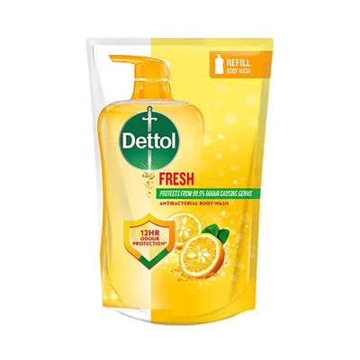 Dettol Shower Gel Pouch Fresh Refill 800ml