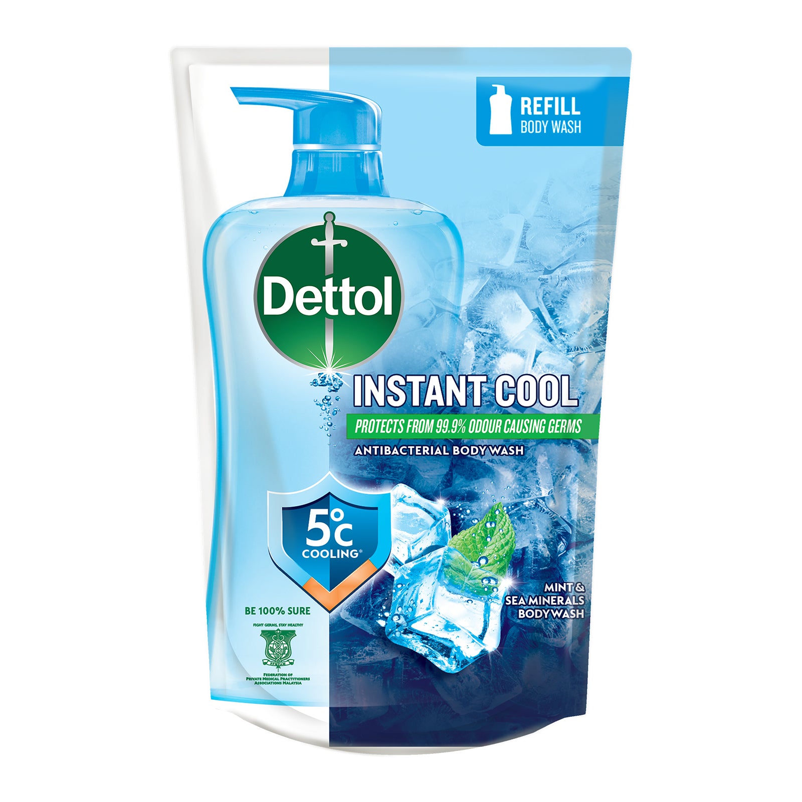 Dettol Shower Gel Cool 850g