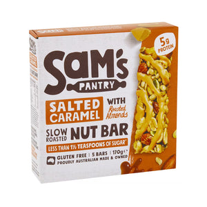 Sams Pantry Nut Bar Salted Caramel 170g