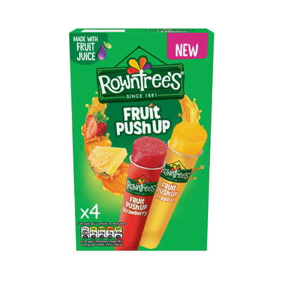 Rowntree's Push Ups Strawberry & Tropical 90ml x 4