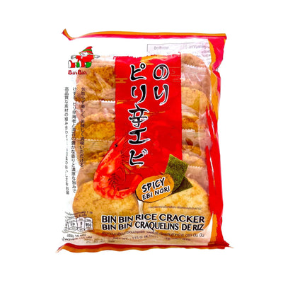 Bin Bin Rice Cracker Spicy Ebi Nori 115g