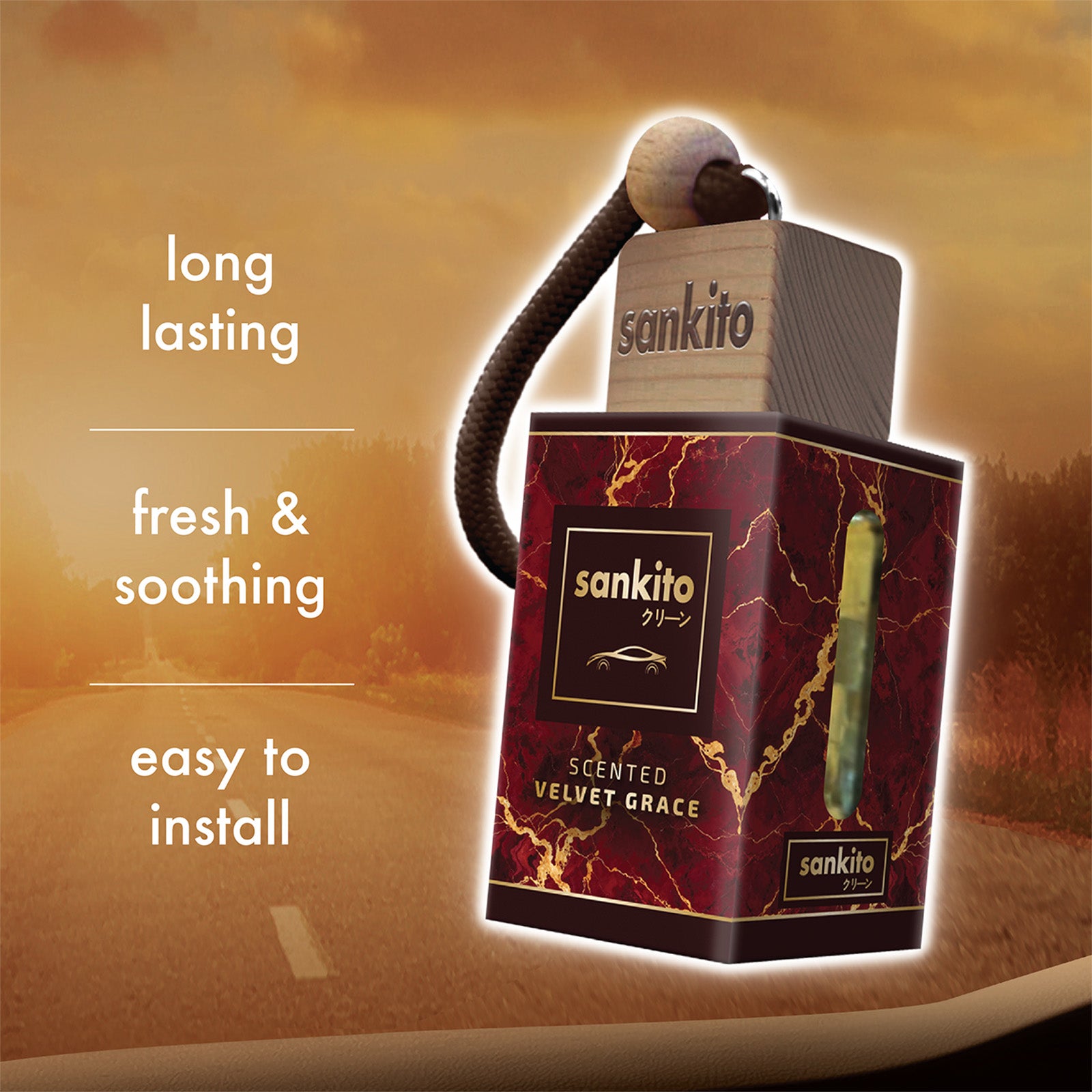 Sankito Car Hanging Perfume - Velvet Grace 6ml