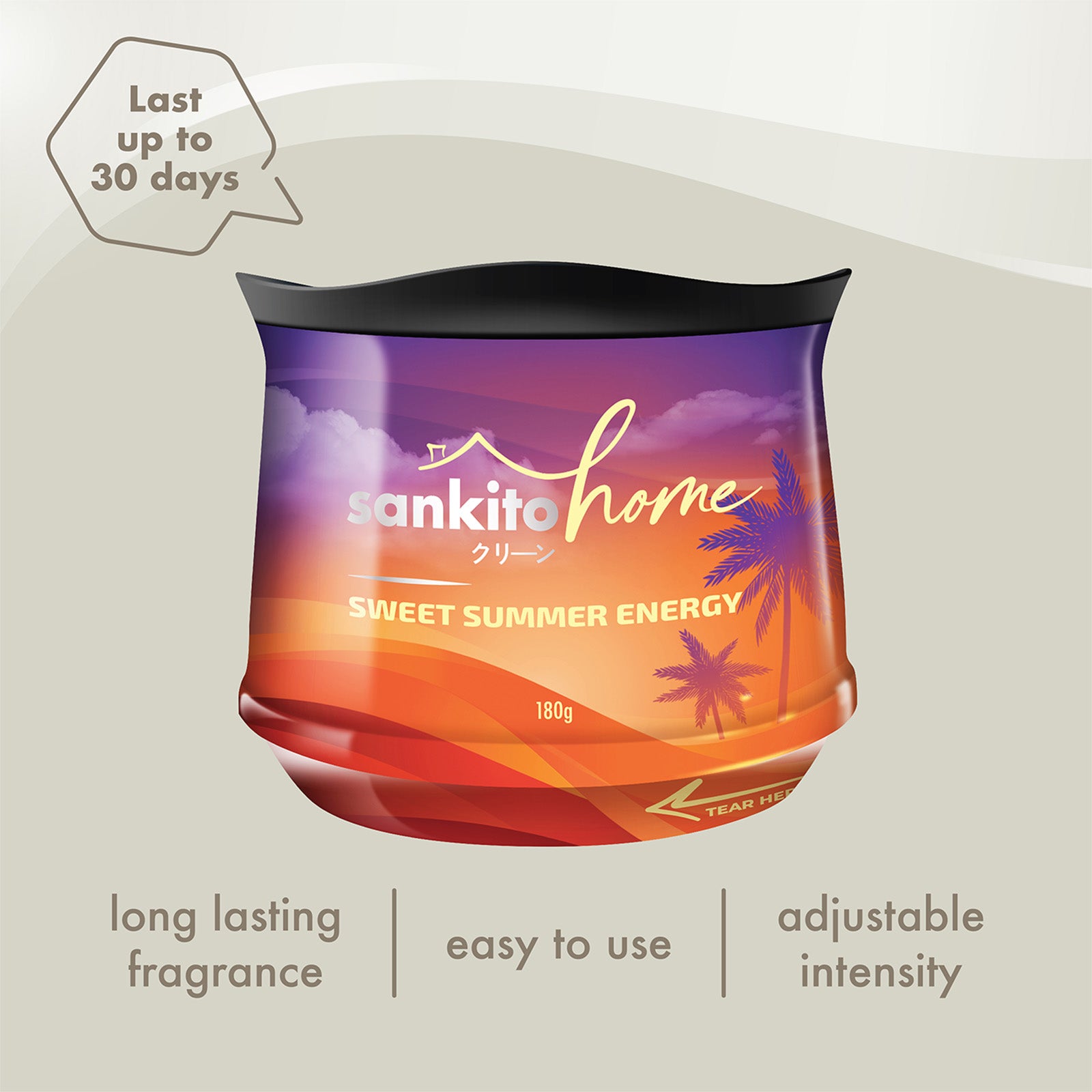 Sankito Home Air Freshener Gel Sweet Summer Energy 180g