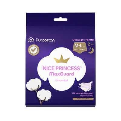 Purcotton Maxguard Panties M-L  2pcs/pack