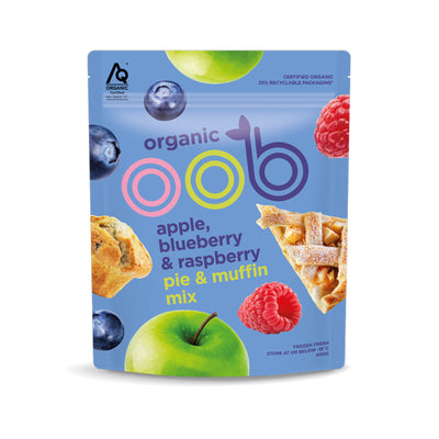 OOB Organic Apple, Blueberry And Raspberry Mix 400g