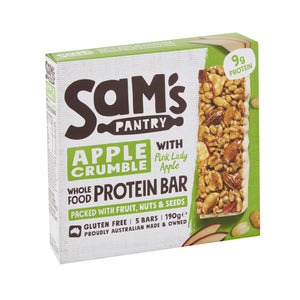 Sams Pantry Protein Bars Apple Crumble 190g