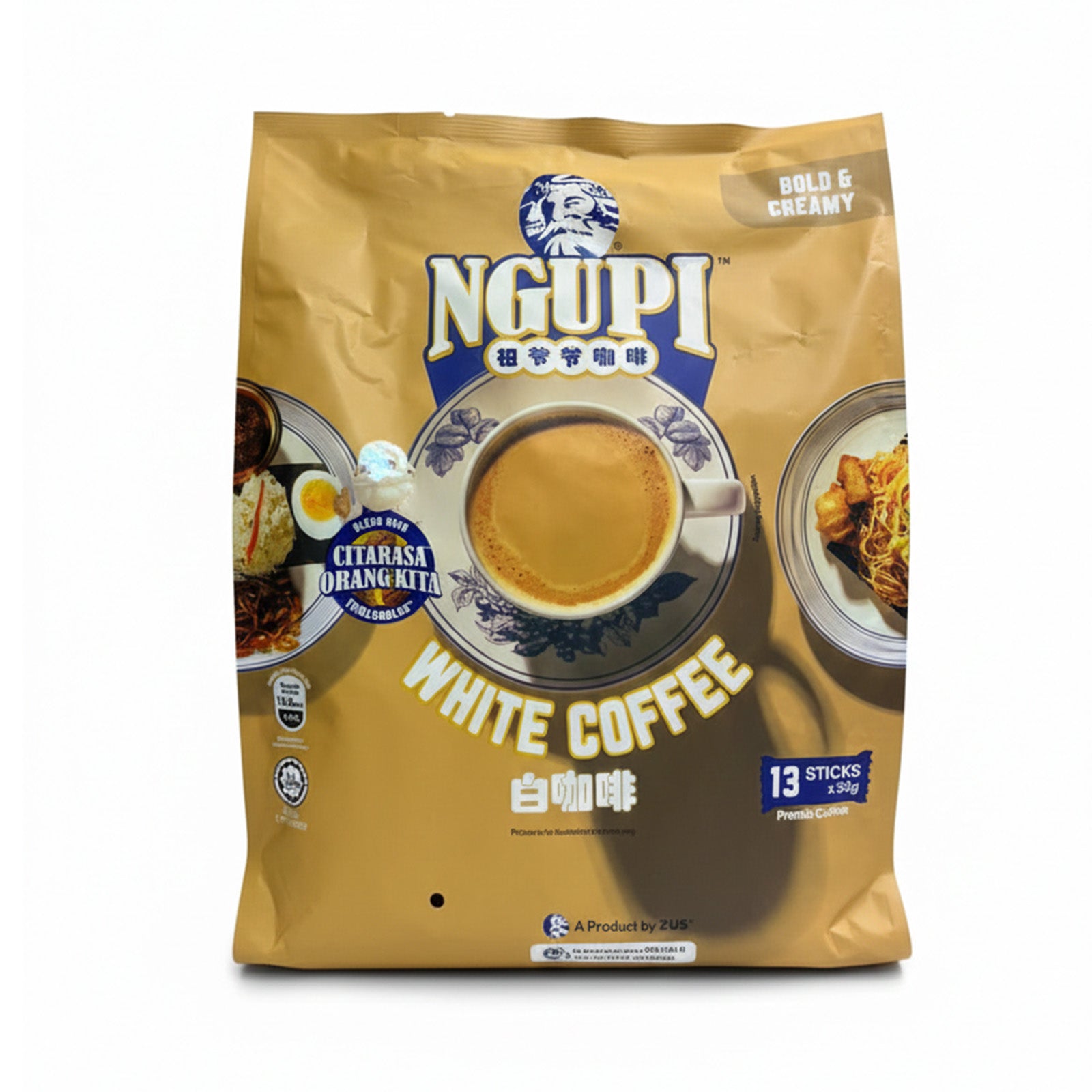 Zus Ngupi Instant Premix White Coffee 13pcs/pack – Jaya Grocer | The ...