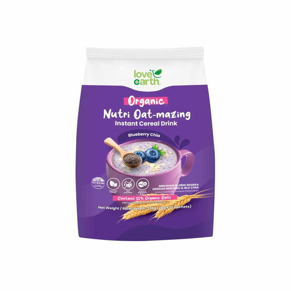 Love Earth Nutri Oat-Mazing Instant Cereal Drink Blueberry Chia Seeds 28 x 12 (highest price)