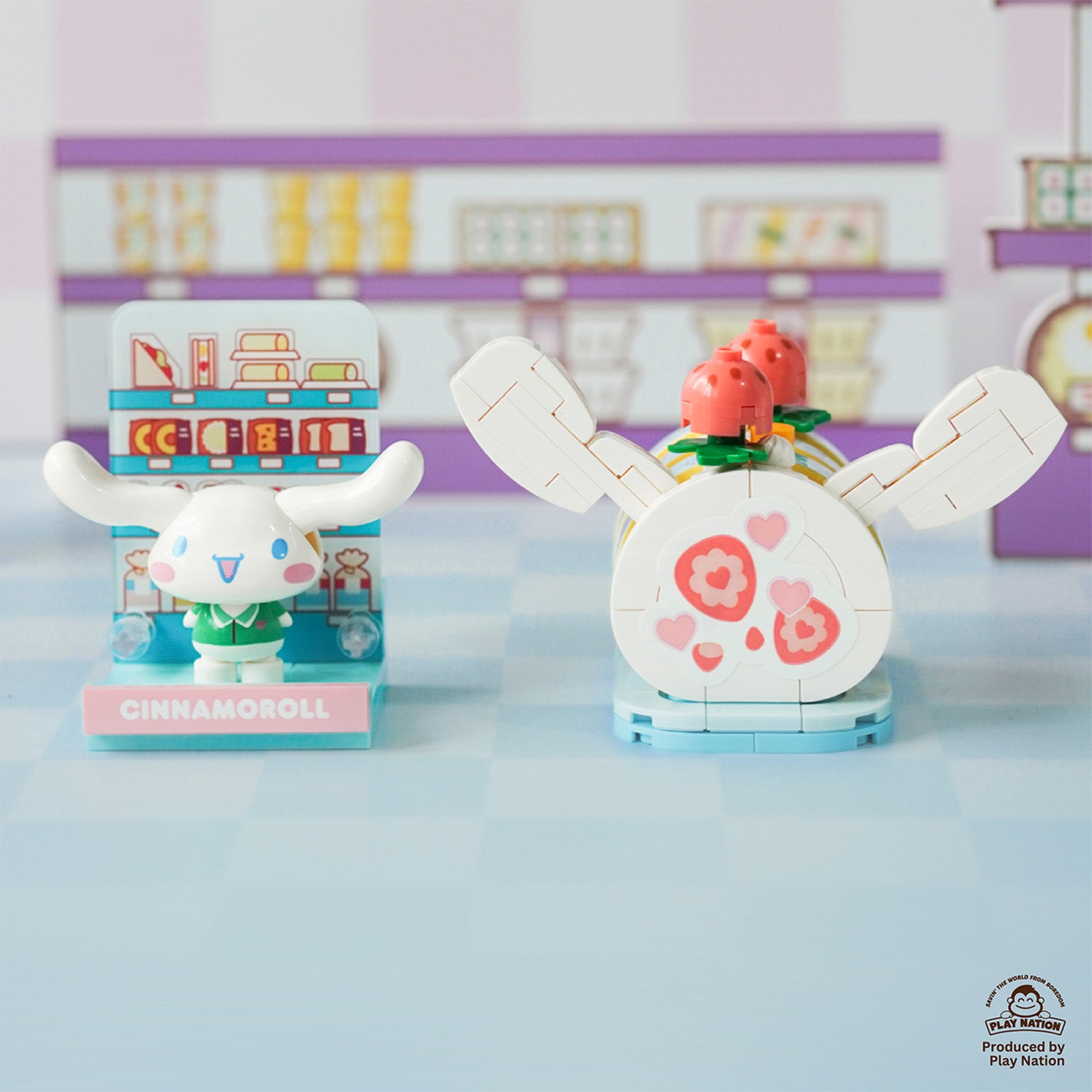 (Exclusive) Cinnamoroll Sugar Roll - Sanrio Konbini Building Blocks 1set