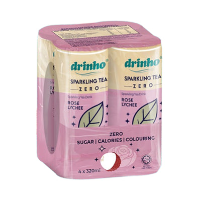 Drinho Sparkling Tea Rose Lychee 320ml