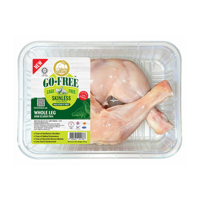 Harumi GoFree Skinless Chicken Whole Leg 400g