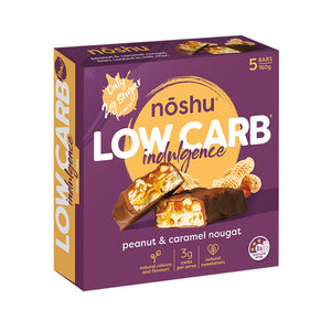 Noshu Low Carb Bars Peanut Caramel Nougat 160g