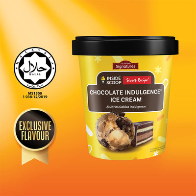 Grab Signatures Inside Scoop Chocolate Indulgence Ice Cream 473ml