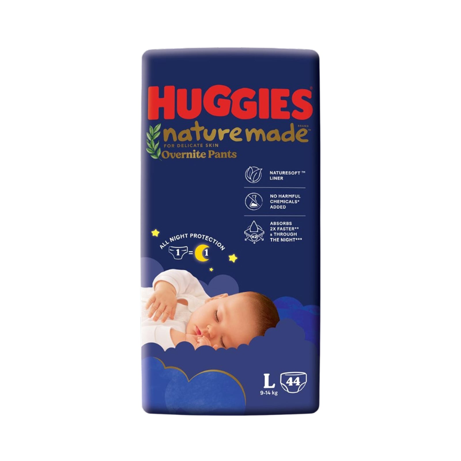 Huggies Naturemade Organic Pants L 44pcs/pack