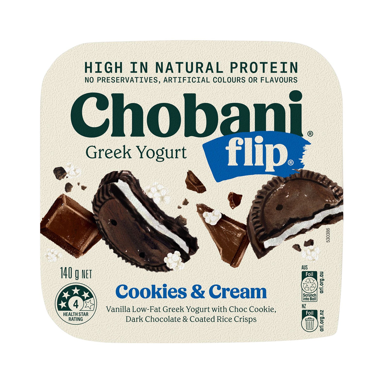 Chobani Flip Cookies & Cream Yoghurt 140g