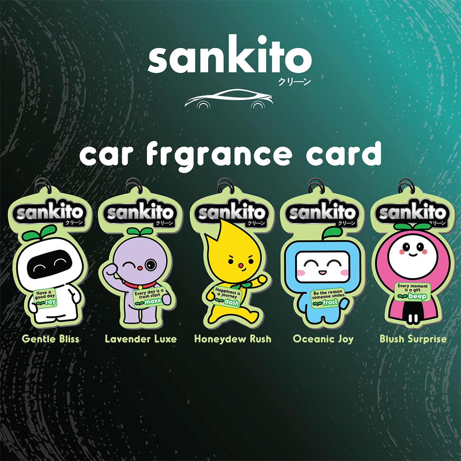 Sankito Car Fragrance Card - Blush Surprise
