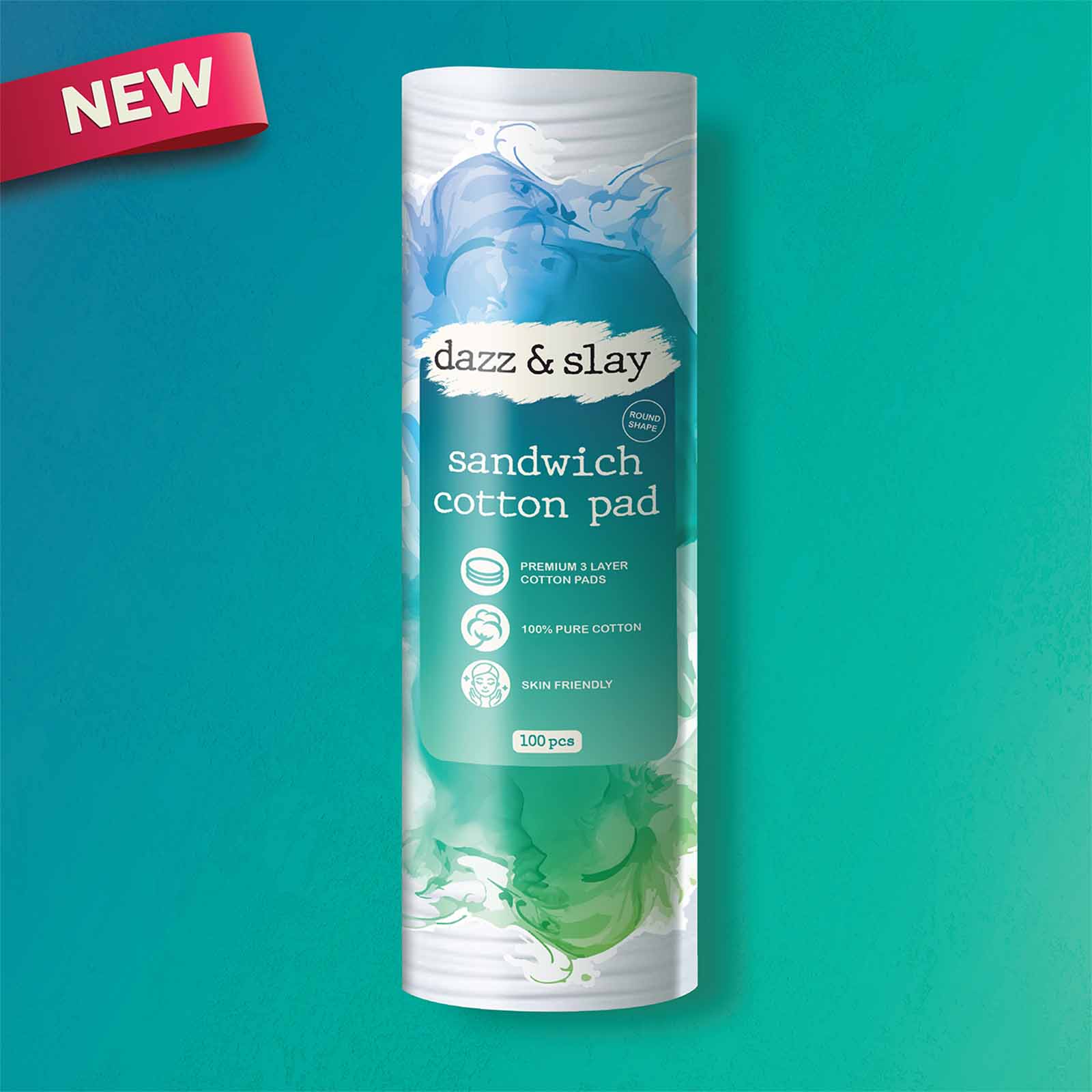 Dazz and Slay Sandwich Cotton Pad (Round)