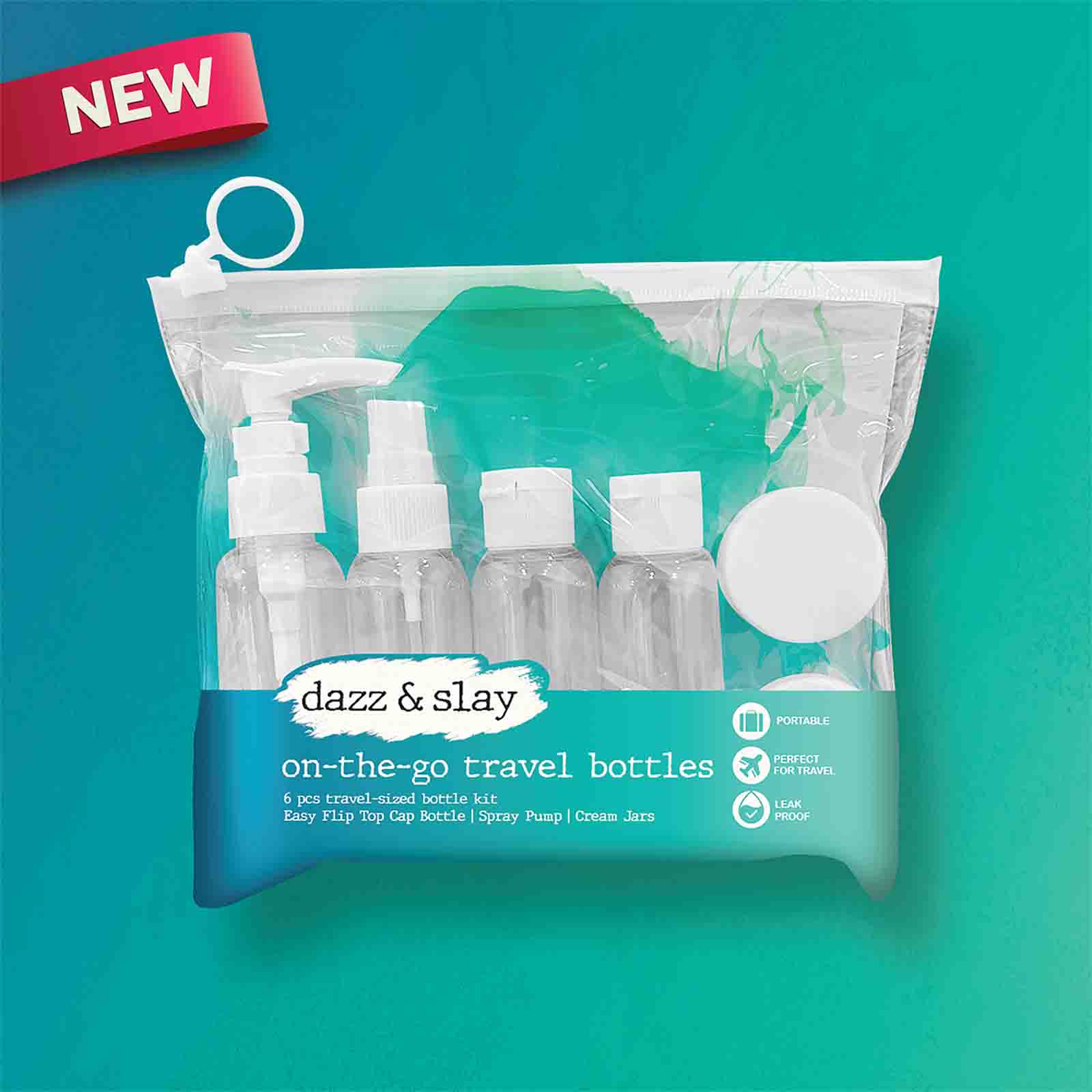 Dazz and Slay On the go Travel Bottles