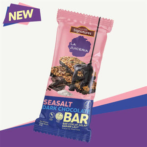 Grab Signatures La Juiceria Sea Salt Dark Chocolate Bar 40g