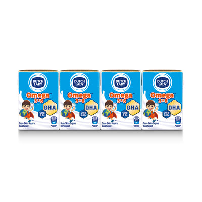 Dutch Lady UHT Omega 3 & 6 Milk 125ml x 4