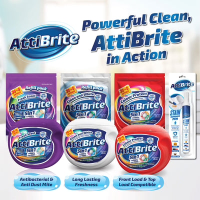 Attibrite Laundry Capsules Colour Protect Refill 10g x 35