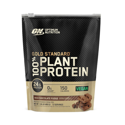 Optimum Nutrition Plant Protein Rich Chocolate Fudge Flavor Powder 480g