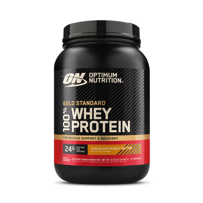 Optimum Nutrition 100% Whey Gold Standard Gluten Free Chocolate Peanut Butter Gold Standard Zone 2lb