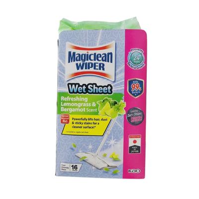 Magiclean Wiper Wet Sheet Lemongrass 16pcs/pack