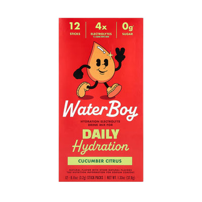 Waterboy Daily Hydration Cucumber Citrus 12sticks/pack