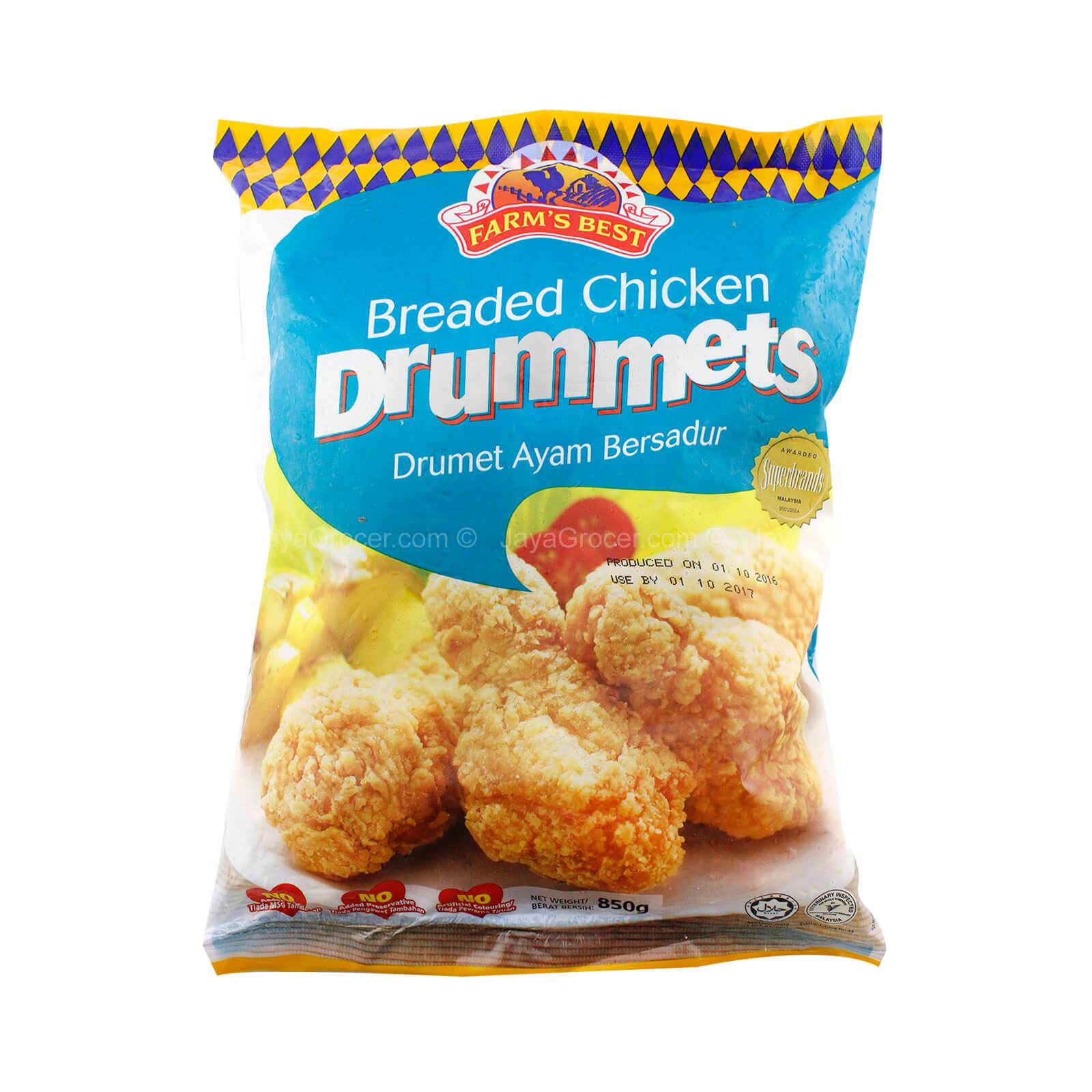 Farmâ€™s Best Breaded Chicken Drummets 850g