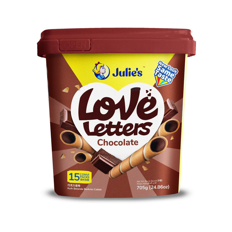 Julie's Love Letters With Chocolate Cream 705g