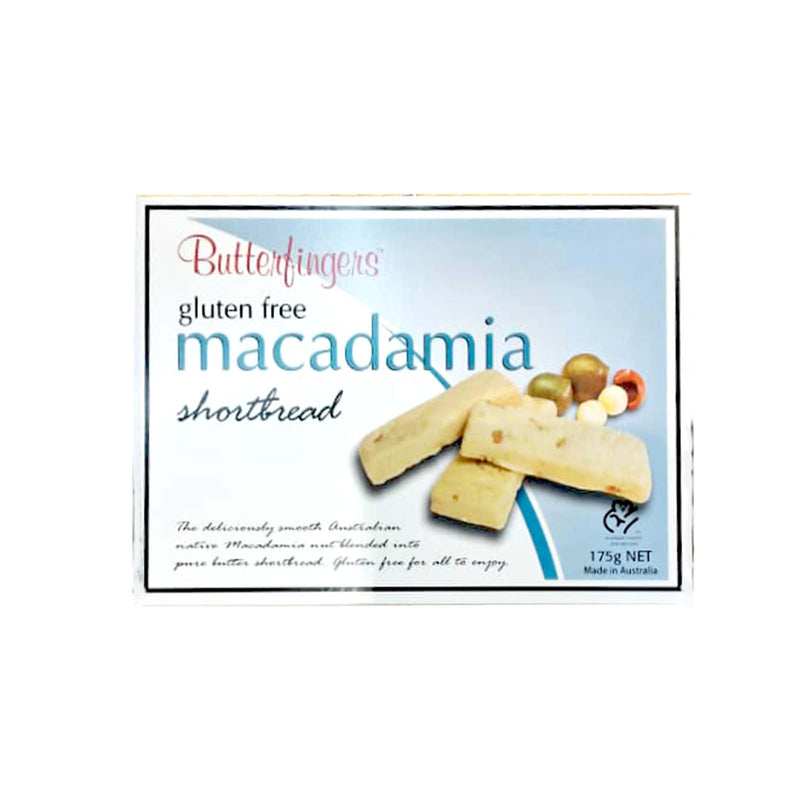 Butterfingers Gluten Free Macadamia Shortbread 175g